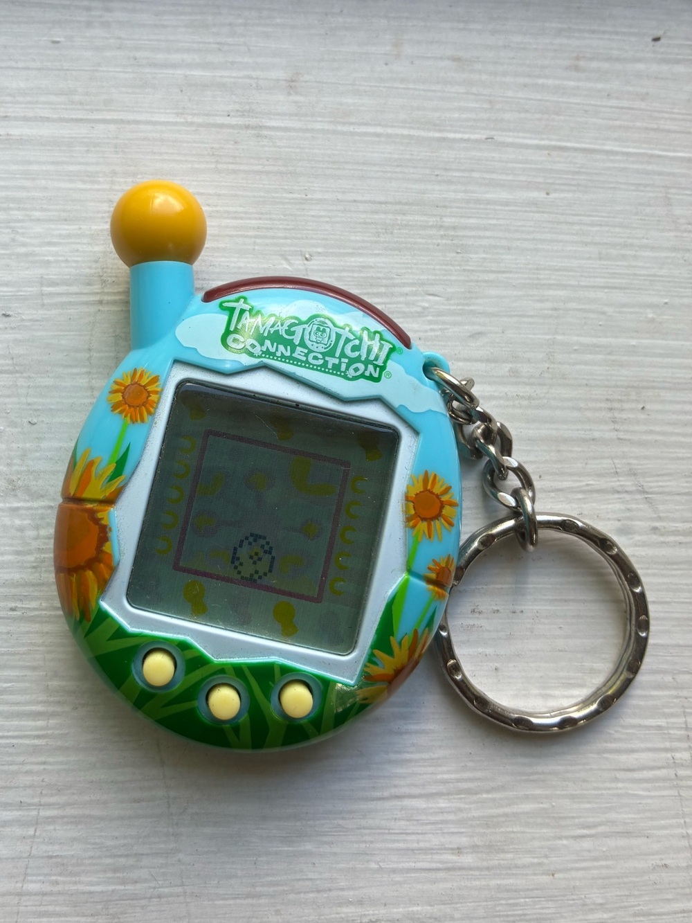 Tamagotchi Connection 2004 blue Sunflowers 🌻